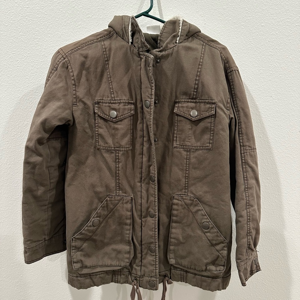 BP Nordstrom xs Brown Hooded Jacket coat